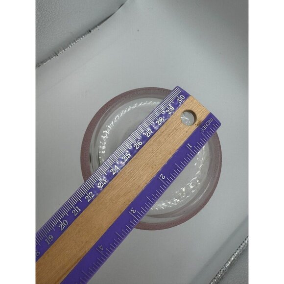 Vintage Bartlett Collins Frosted Sugared Glass White Flowers Gay Fad Vase - Picture 10 of 10